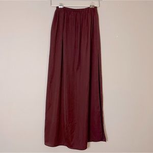 Burgundy Maxi Skirt